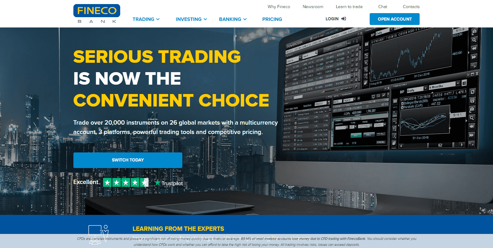 Fineco Bank review Homepage Fineco Bank review Homepage